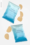 Mini Potato Chips Bags Mockup Psd