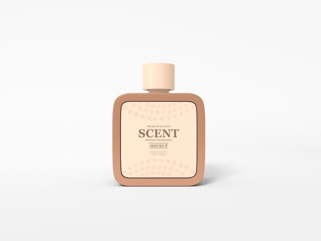 Mini Scent Bottle With Box Mockup Psd