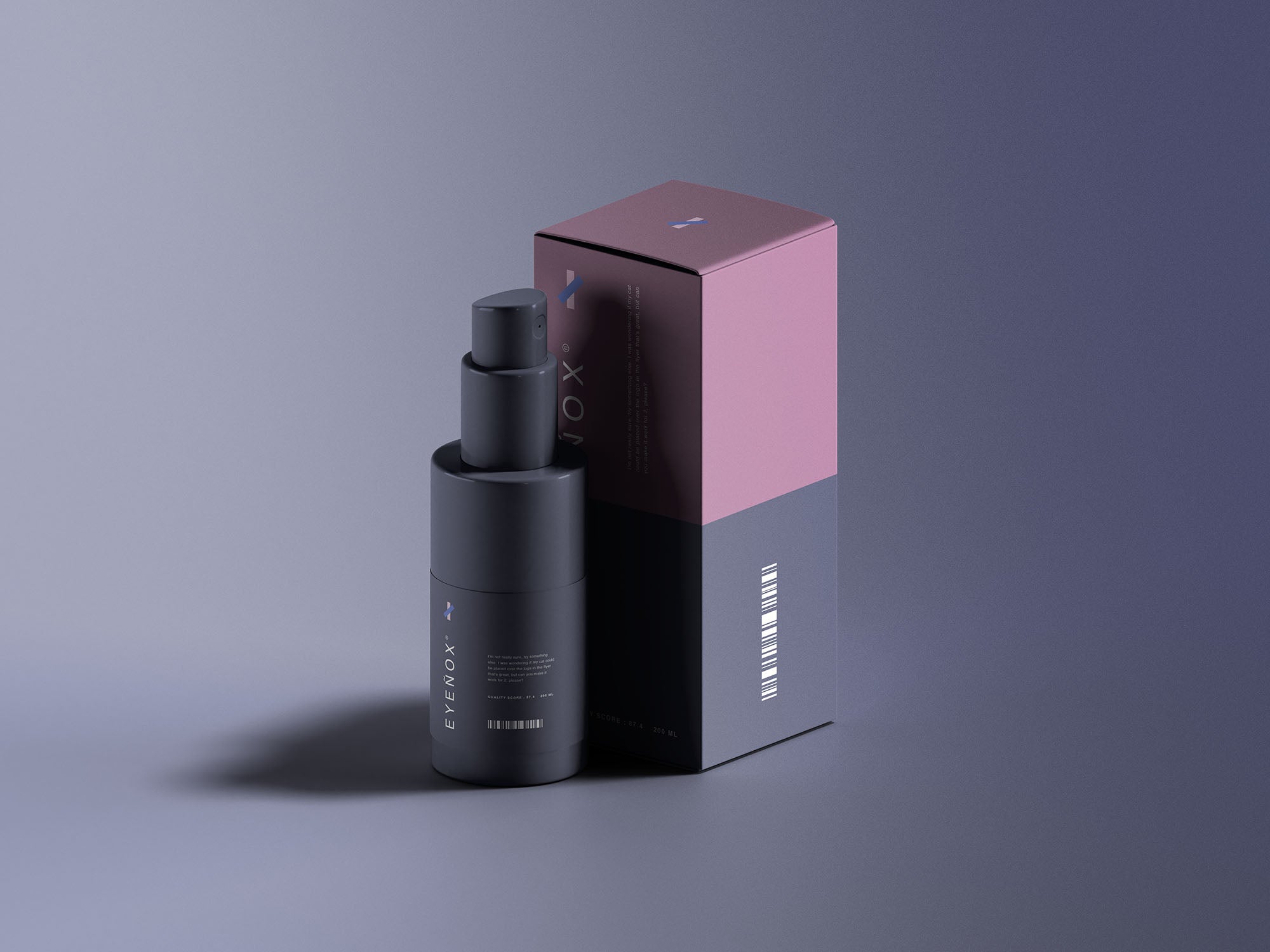 Mini Spray Bottle Packaging Mockup