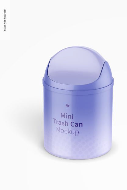 Mini Trash Can Mockup Psd