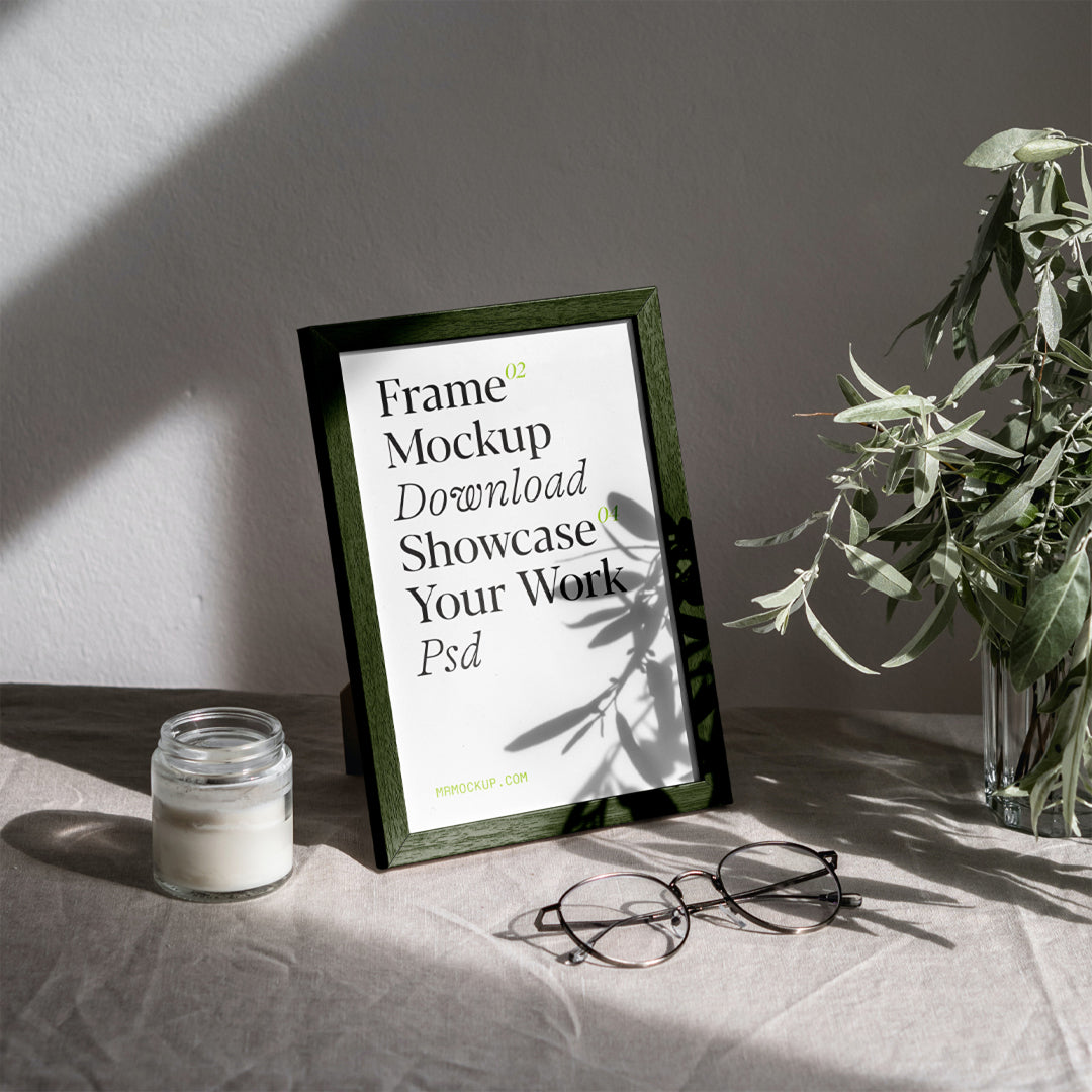 Mini Wood Frame Mockup