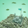 Miniature 3D Model Of Cities Psd