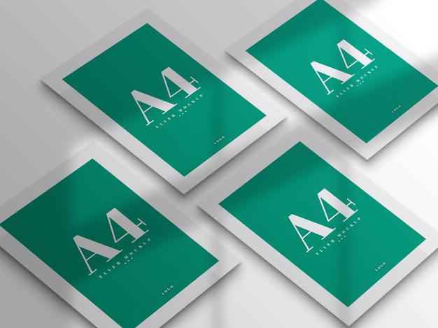 Minimal A4 Flyer Mockup Design Psd