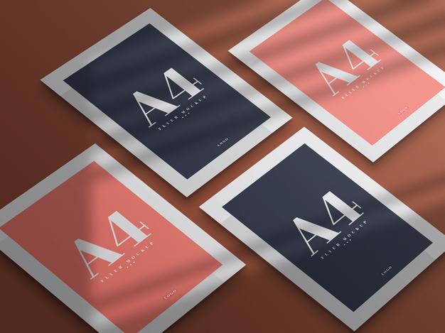 Minimal A4 Flyer Mockup Design Psd