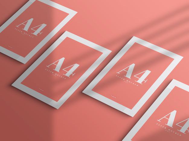 Minimal A4 Flyer Mockup Design Psd