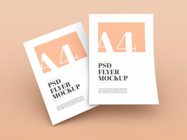 Minimal A4 Flyer Mockup Psd