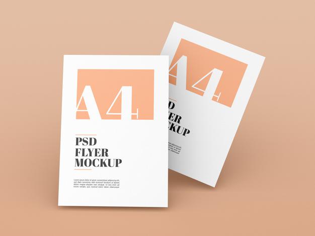 Minimal A4 Flyer Mockup Psd