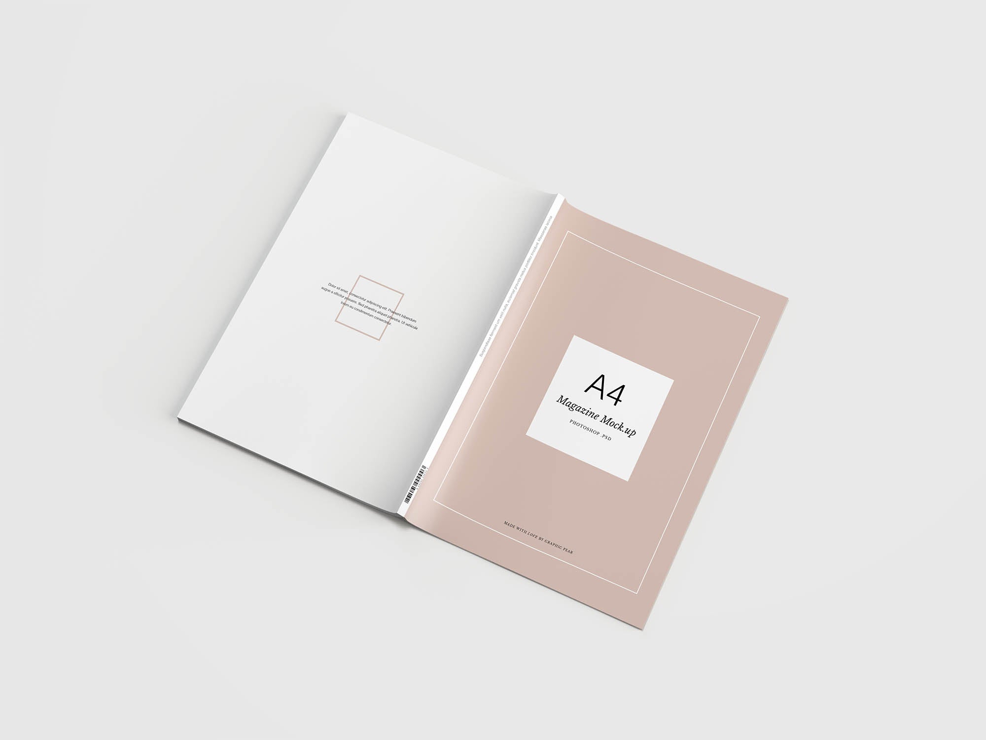 Minimal A4 Magazine Mockup