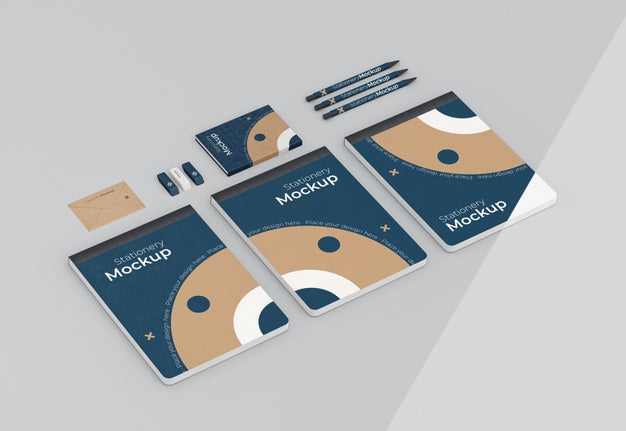Minimal Assortment Of Stationery Objects Psd