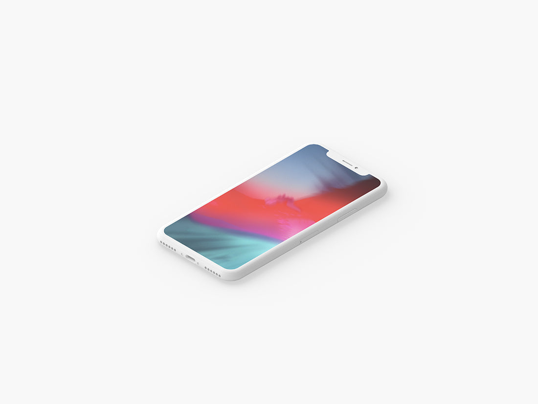 Minimal Clay Iphone X Presentation Mockup Set