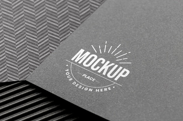Minimal Composition With Company Branding Card Mock-Up Psd