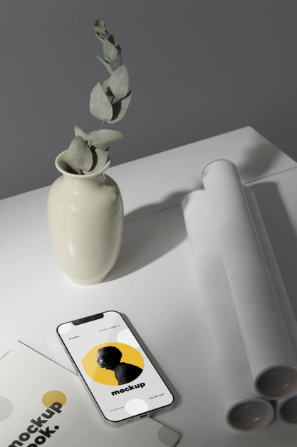 Minimal Desktop Workspace Mock-Up Design Psd