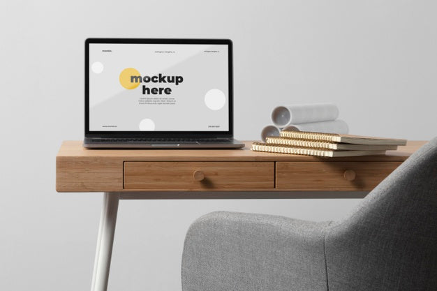 Minimal Desktop Workspace Mock-Up Design Psd