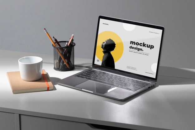 Minimal Desktop Workspace Mock-Up Design Psd