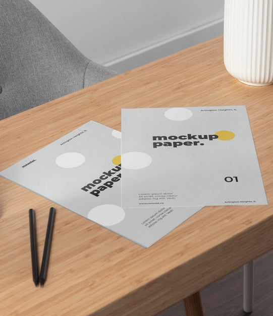 Minimal Desktop Workspace Mock-Up Design Psd