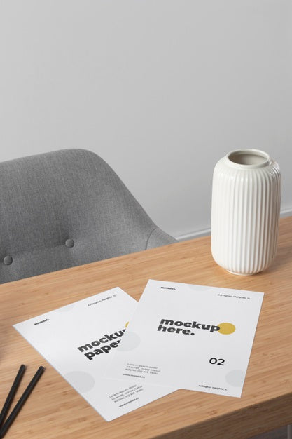 Minimal Desktop Workspace Mock-Up Design Psd