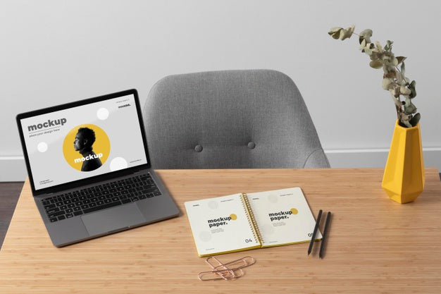 Minimal Desktop Workspace Mock-Up Design Psd