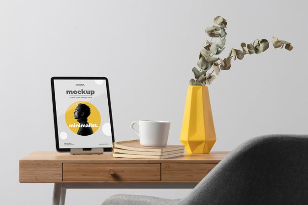 Minimal Desktop Workspace Mock-Up Design Psd