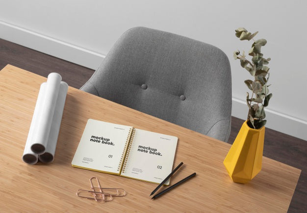 Minimal Desktop Workspace Mock-Up Design Psd