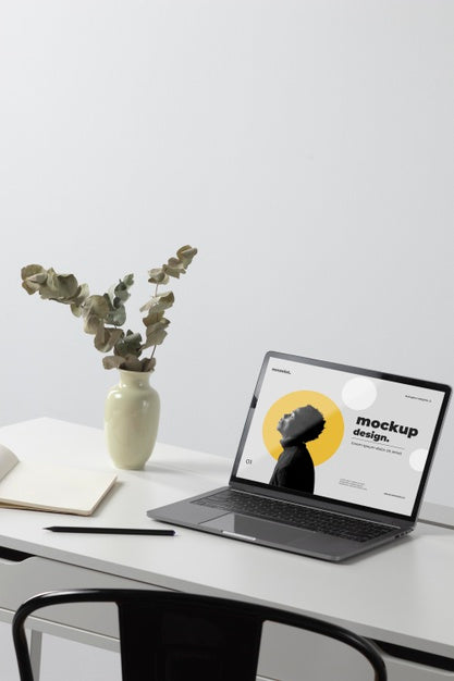 Minimal Desktop Workspace Mock-Up Design Psd