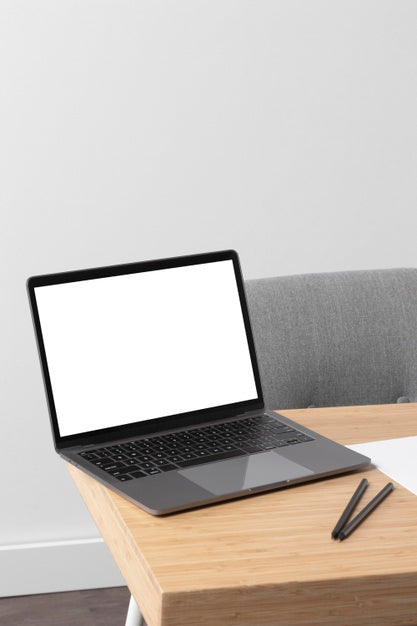 Minimal Desktop Workspace Mock-Up Design Psd