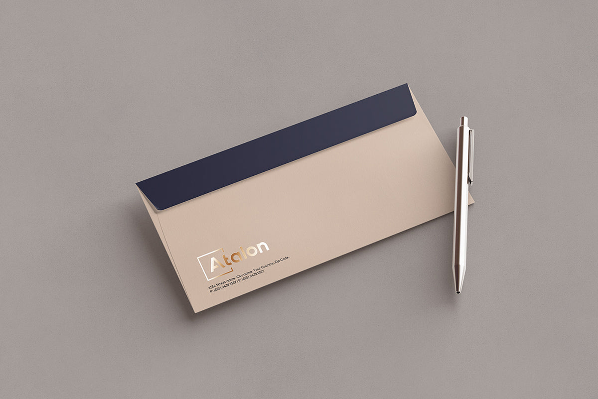 Minimal Envelope Mockup