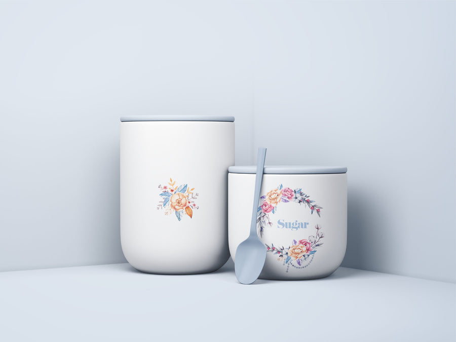 Minimal Jars With Spoon Mockup