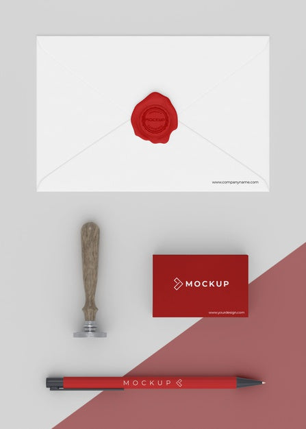 Minimal Mock-Up Stationery Arrangement Psd