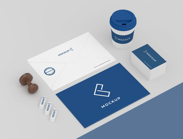 Minimal Mock-Up Stationery Composition Psd