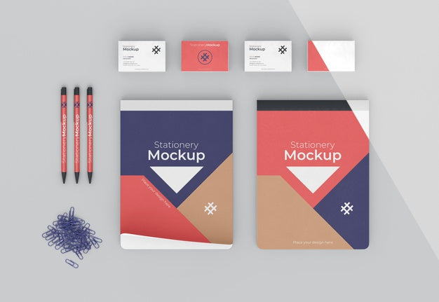Minimal Stationery Objects Assortment Psd