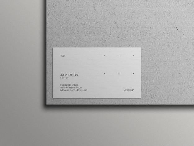 Minimal White Business Card Mockup Psd