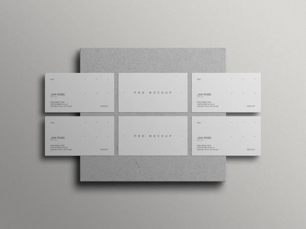 Minimal White Business Card Mockup Psd