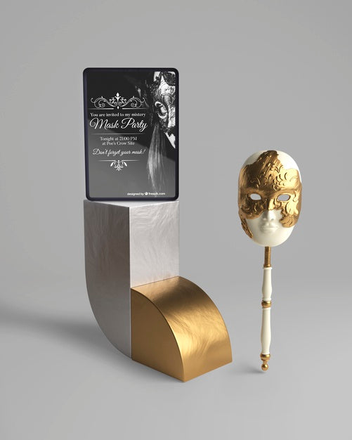 Minimalist Abstract Design With Mock-Up And Mask Psd