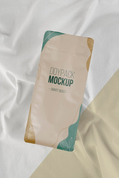 Minimalist Arrangement Of Doypack Mock-Up Psd