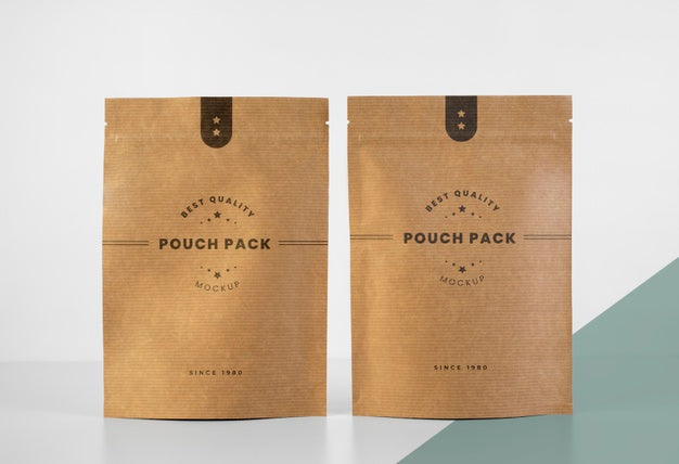 Minimalist Assortment Of Doypack Mock-Up Psd