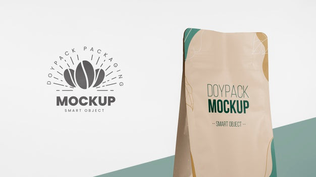 Minimalist Assortment Of Doypack Mock-Up Psd
