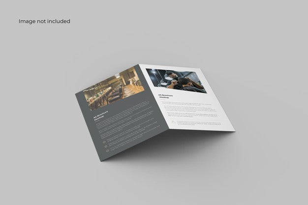 Minimalist Bifold Brochure Mockup Psd