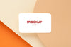 Minimalist Business Card Mockup Composition Made With Geometric Figures With Earth Colors Psd
