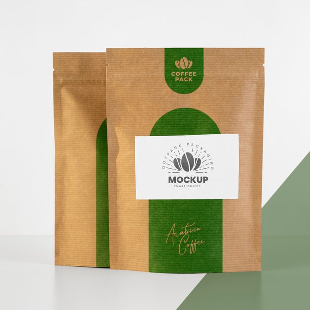 Minimalist Composition Of Doypack Mock-Up Psd