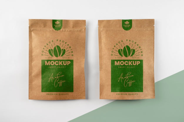 Minimalist Composition Of Doypack Mock-Up Psd