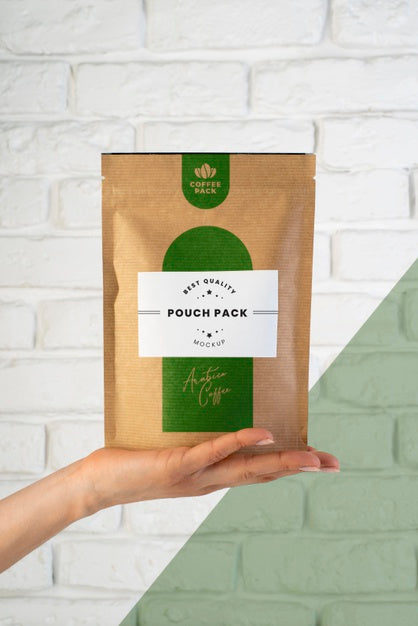 Minimalist Composition Of Doypack Mock-Up Psd