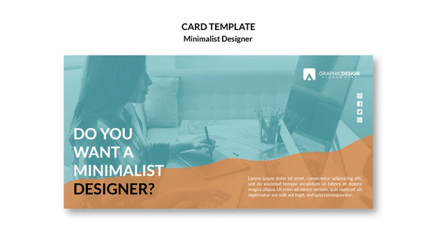 Minimalist Design Of Business Card Concept Psd