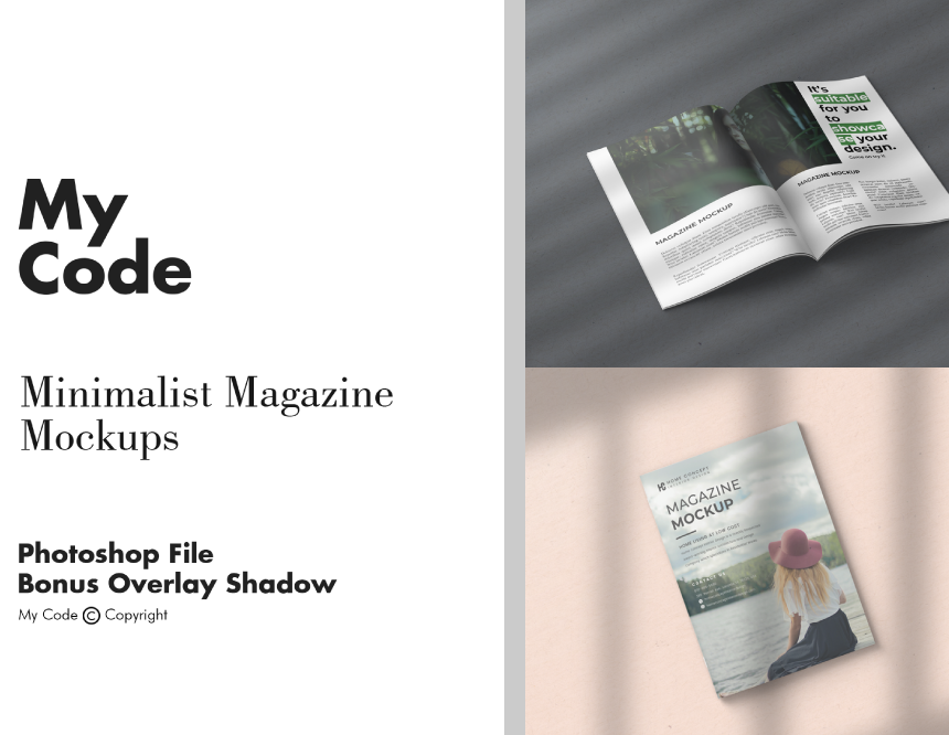 Minimalist Magazine Mockup Vol. 2