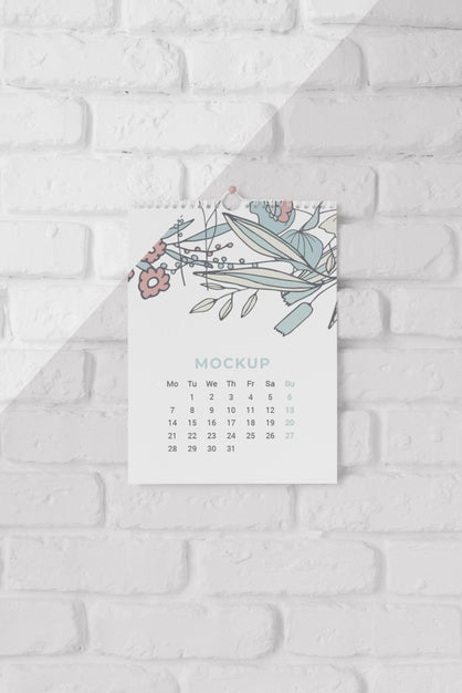Minimalist Mock-Up Calendar Assortment Psd
