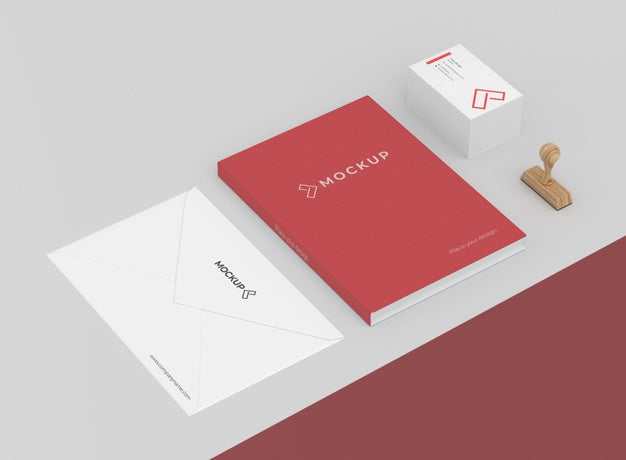 Minimalist Mock-Up Stationery Composition Psd