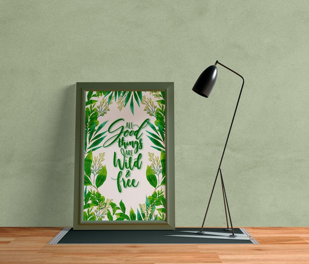 Minimalist Painting Frame With Empty Space Psd