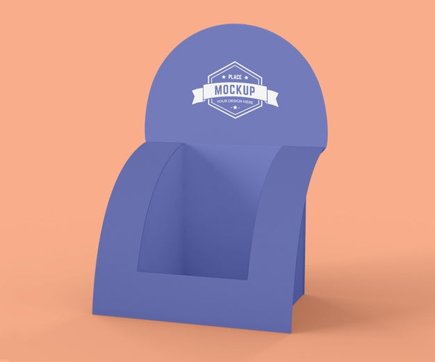 Minimalist Purple Exhibitor Mock-Up Psd