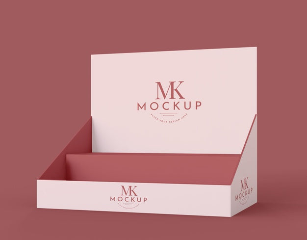 Minimalist Red Exhibitor Mock-Up Psd
