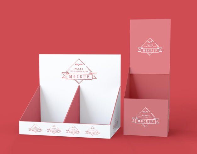 Minimalist Red Exhibitors Mock-Up Psd