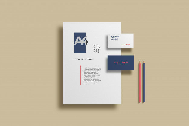 Minimalist Stationery Mockup Psd